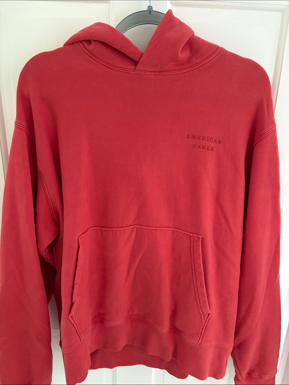 American Eagle Outfitters Red Crewneck Hoodie